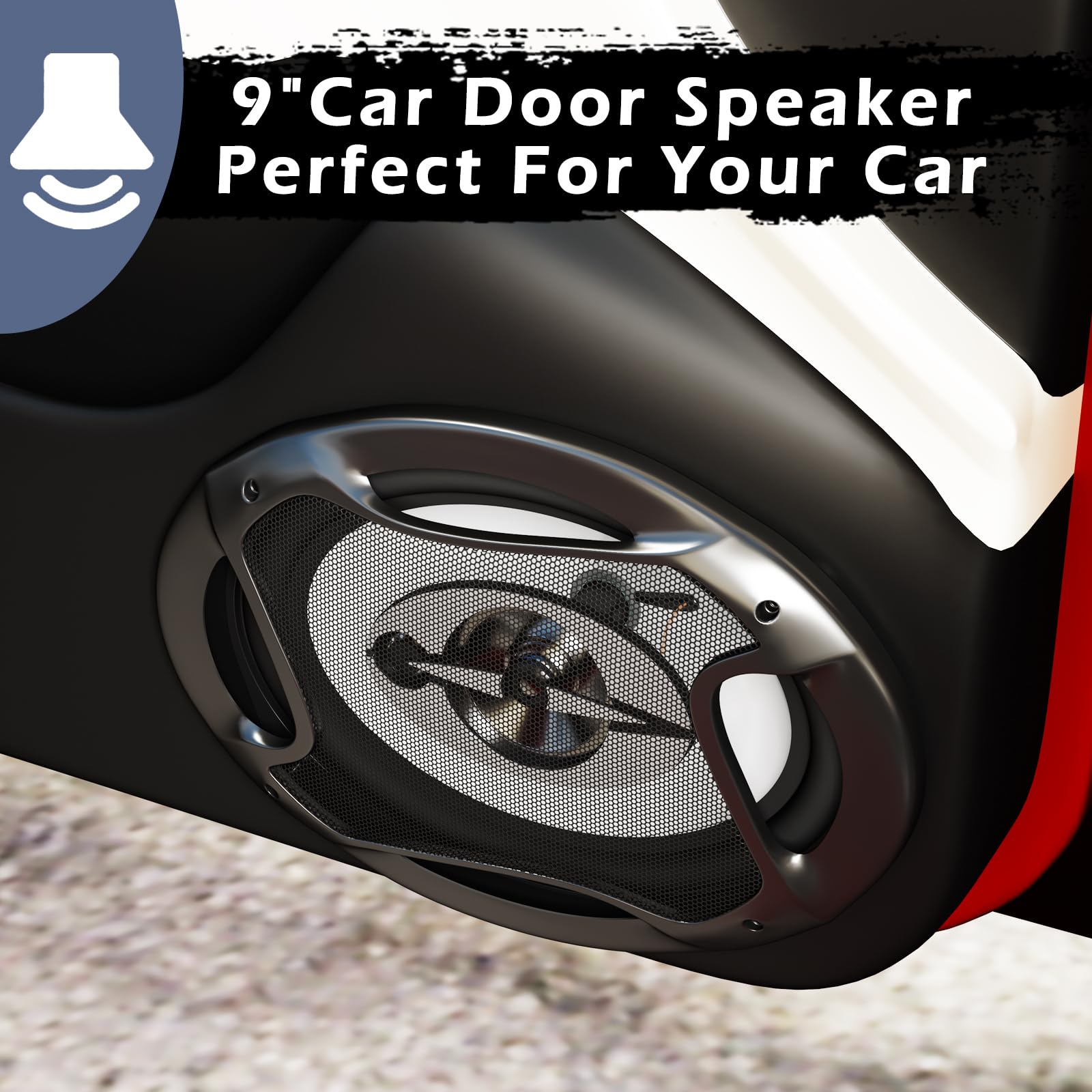 Amazon.co.jp: purevox 6 x 9インチ 車用同軸スピーカー - 300ワット